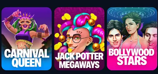 “Juegos de tragamonedas temáticos de carnaval y Bollywood” “Tragamonedas coloridas inspiradas en carnaval, suerte y cine de Bollywood”